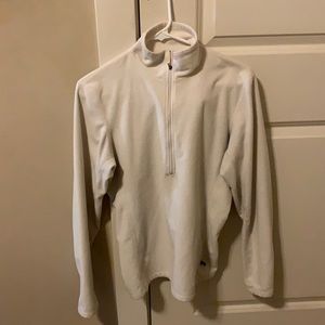 White REI Fleece Quarter Zip